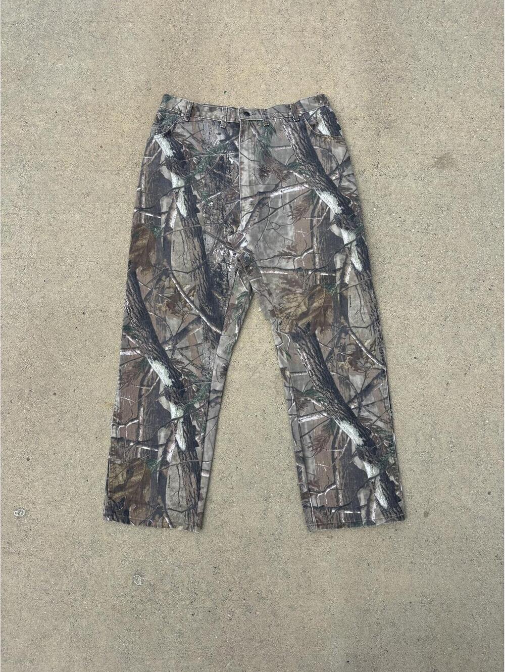 Vintage Faded Wrangler Realtree Camo Cargo Pants Men’s 33x31